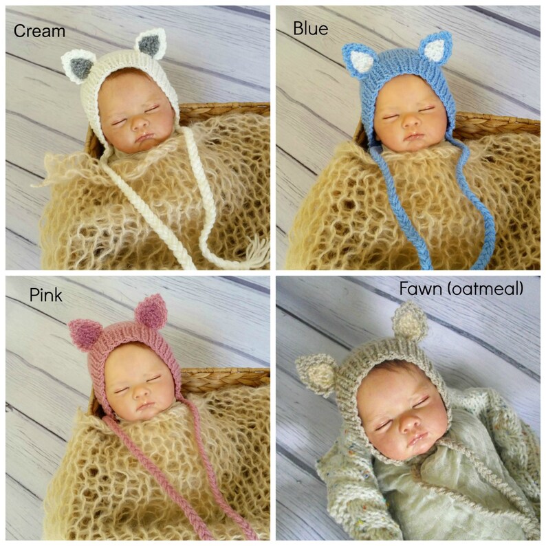 Cute Baby Fox animal romper with fox ears bonnet, baby shower gift main image 0