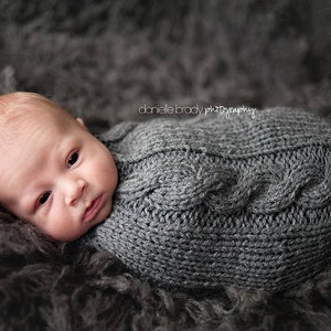 Newborn baby photography swaddle sack Knitted newborn boy girl photo prop Newborn photoshoot swaddle blanket  Newborn photographer gift idea