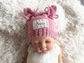 Personalized newborn hat,newborn hat,newborn coming home hat,newborn kitten bear name hat, personalized baby gifts,gift for new baby product logo
