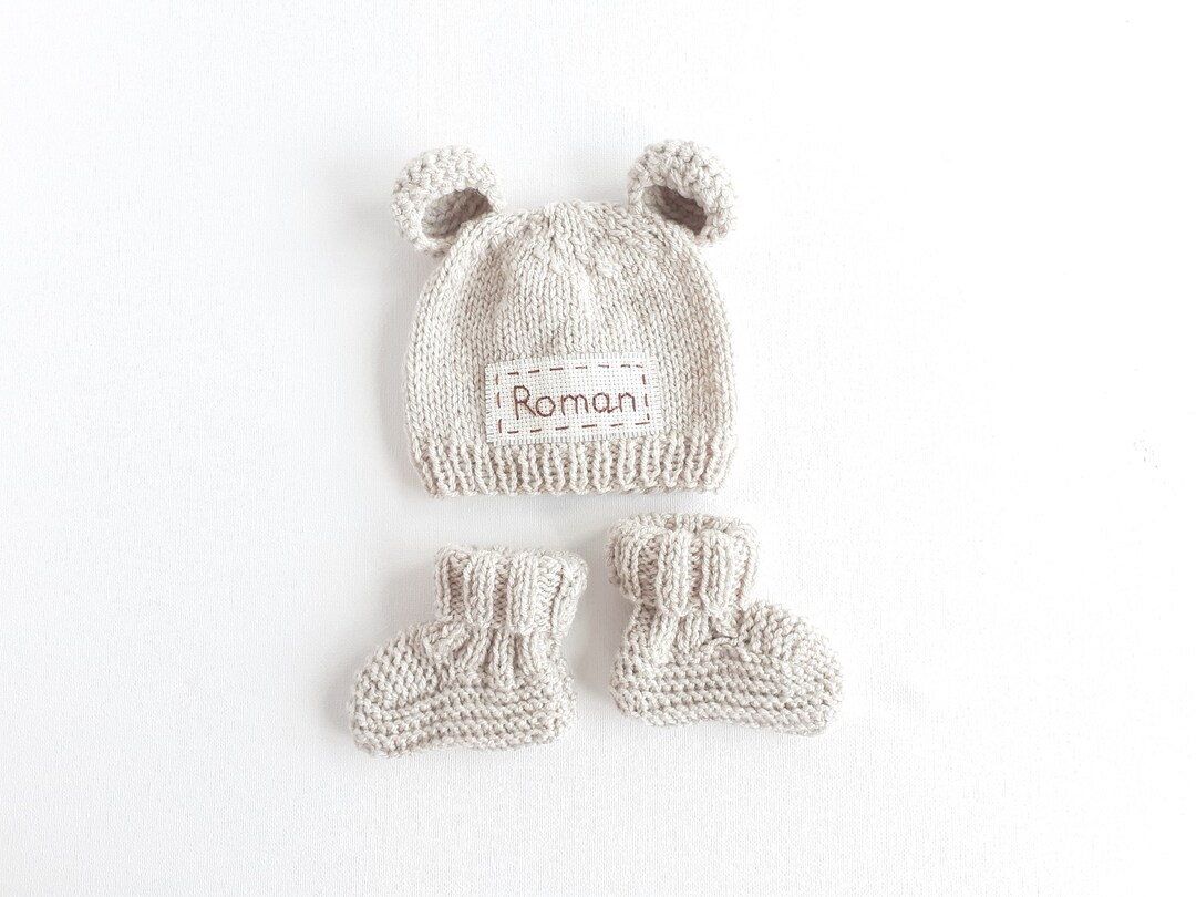 Booties For Newborn Baby In Bear Print