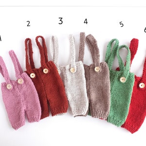 Baby newborn Santa knit outfit Personalized option Baby's first Christmas pom Santa photo prop Handmade Christmas baby shower gift unisex image 13