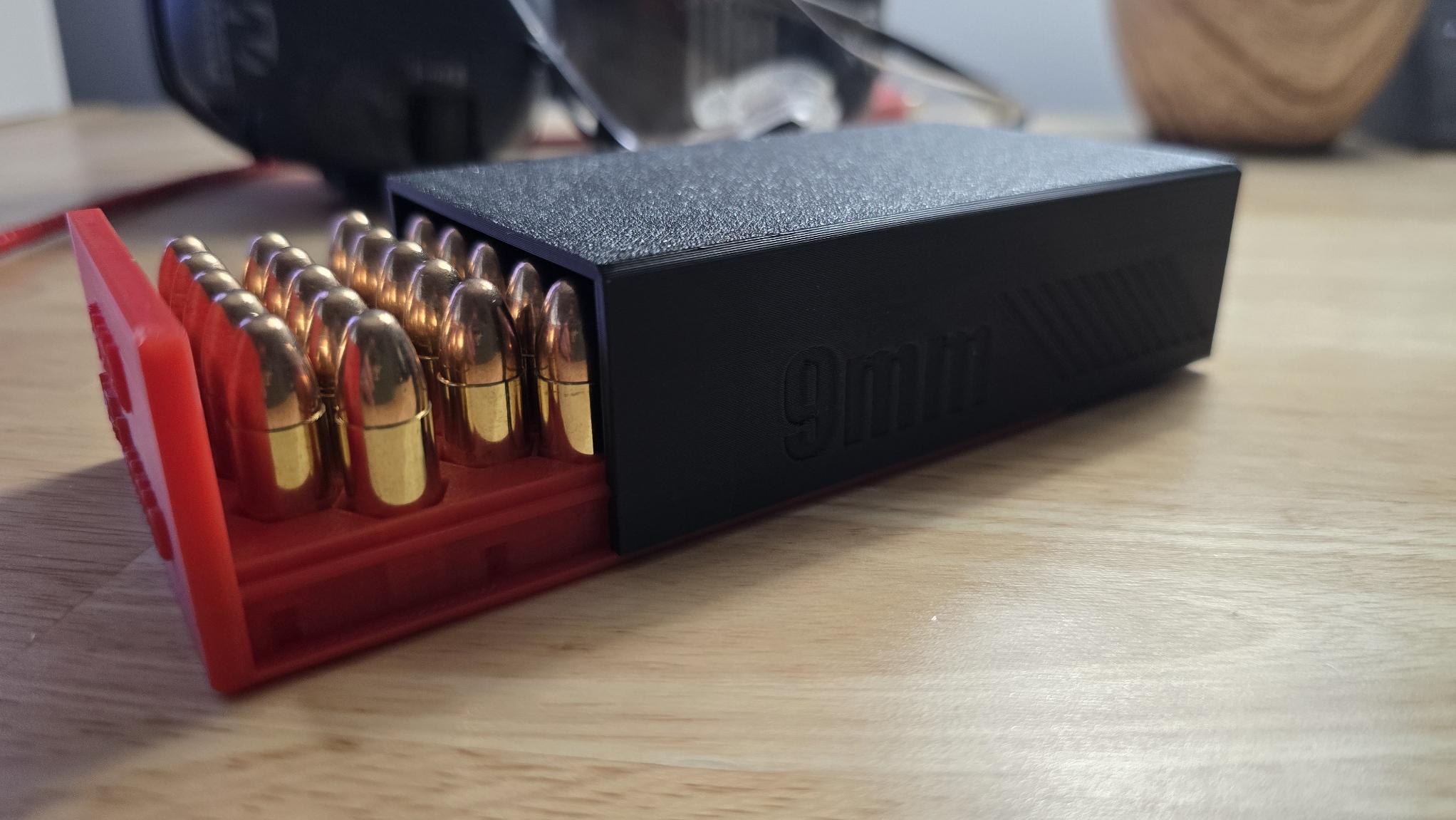 Round Case 9MM Ammo Storage - Lightweight 50 Round Case - Personalize & Customize ...