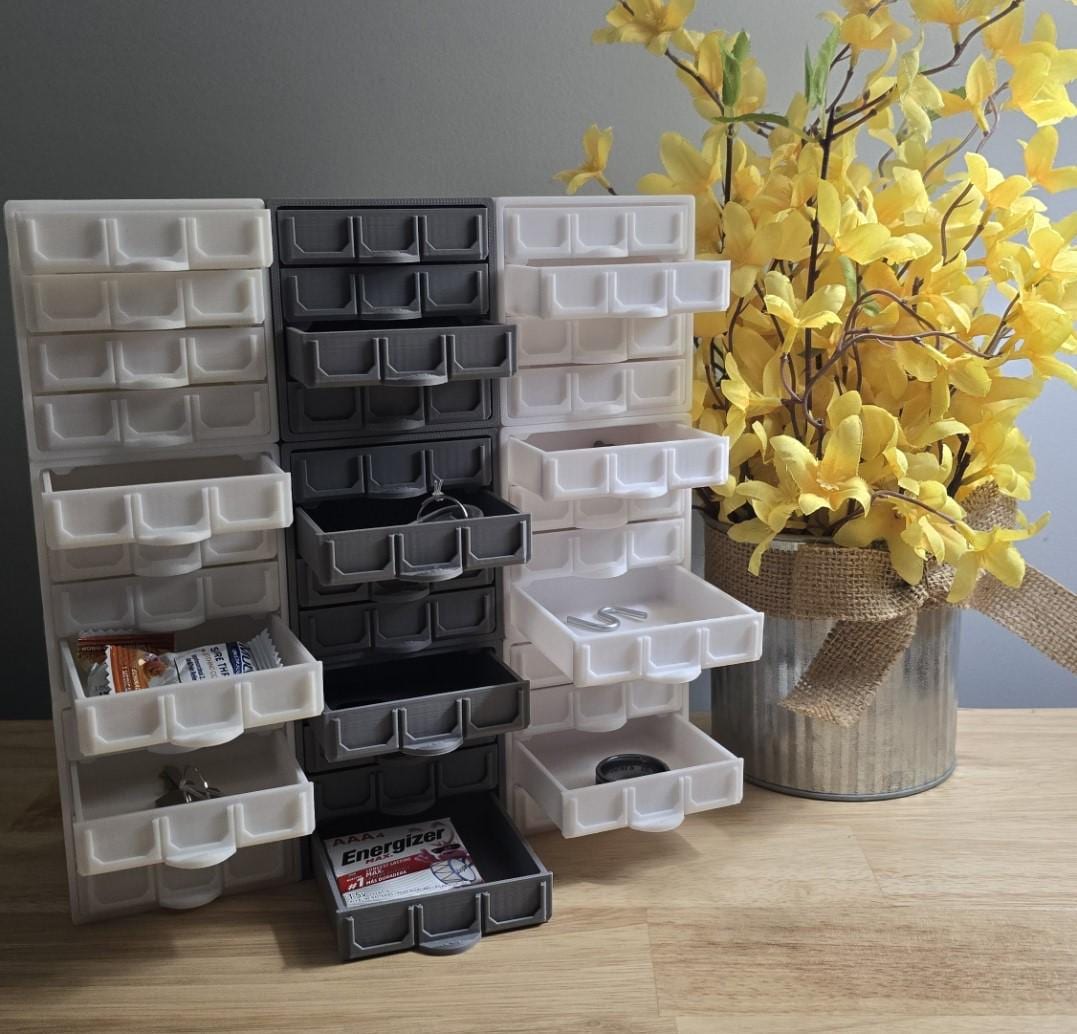 Small Accessory Storage Modular Mini Drawers - Desk Storage Garage Closet & Jewelry Storage and ...