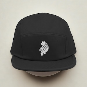 Minimalist Flat Bill Cap – LaCat Embroidered Snapback Hat, Unisex Streetwear Essential