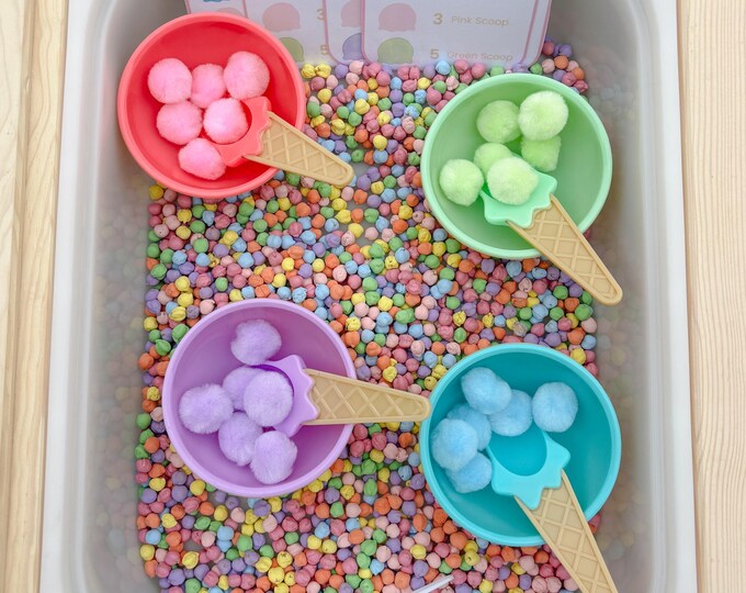 Ice Cream Sundae Sensory Bin - Etsy