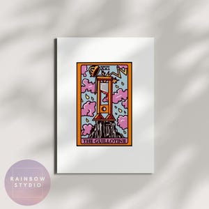 Impresión artística de la carta del tarot con la bandera omnisexual, decoración queer / carta del tarot queer, arte omnisexual, arte de pared del orgullo gay, arte de pared LGBTQ, impresión LGBTQ