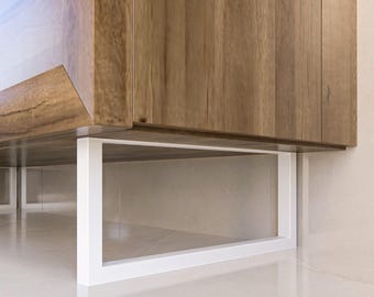 HEIGHT 8”/20 cm Metal Furniture Legs - Sideboard Base, Cabinet Feet, Couch, Bench, Bed Frame - Replacement Modern Legs