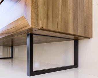 HEIGHT 10”/25 cm Metal Furniture Legs - Sideboard Base, Cabinet Feet, Couch, TV satnd, Bed Frame - Replacement Modern Legs