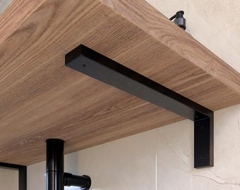 Washbasin Bracket, Wall Mounted Vanity support Washbasin console, Height 15cm