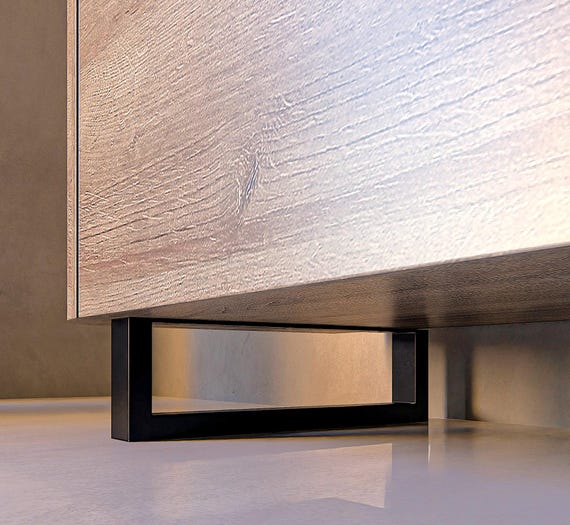 Metal Furniture Legs Height 4"/10cm: Modern Replacement Feet for Cabinets, Sofas