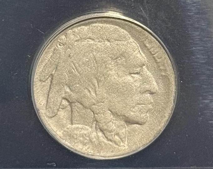 1918/7 D Indian Head Buffalo Nickel • Rare KEY DATE • Genuine 17 Overdate • Graded About Good ANACS AG3 Details (Acid Treated, Damaged)