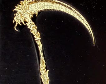 The Reapers Scythe, Gold Gilded Chase • 1 oz Pure Copper (.999 Fine)