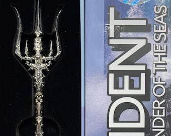 Trident Commander of the Seas SILVER GILDED Pure Copper Art Bar • 1 oz Fine Copper (.999)