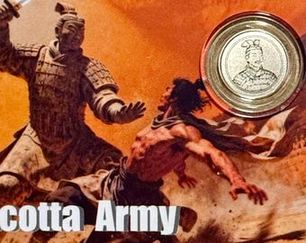 2026 Liberia Chinese Terracotta Army PURE PLATINUM COIN in Assay Card • 1/500oz Fine Platinum (.999, 24k) •