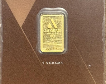 Acre Alpine Collection 2.5 Grams Pure Gold Bar (.9999 Fine) Sealed in Assay