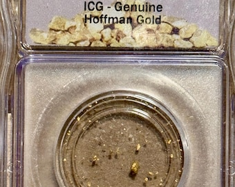 Hoffman Gold from Discovery Channel’s Gold Rush TV Series • 0.25 Grams Gold Nuggets • Jack Hoffman Signed Label • Graded ICG Genuine