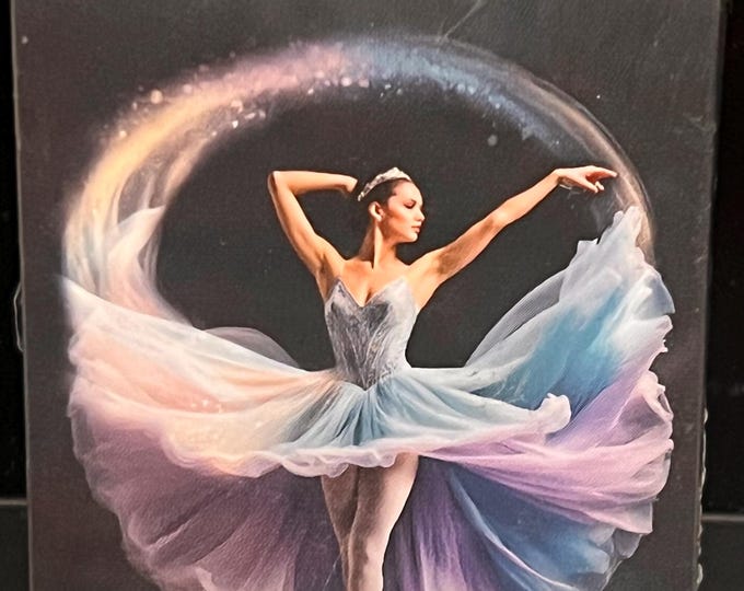Ballerina Dancer Art Bar • 5 Grams Pure Silver (.999 Fine) in Display Case • Pan Silver Company • Limited Mintage #112/3000 *NEW SEALED*