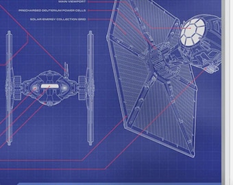 2025 Agoro Mint • Star Wars Tie Fighter Blueprint Foil, 6.5”x10.3” • 1 oz Fine Silver (.999 Fine) • Limited Mintage #630/1000