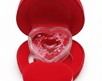 Pure Colorized Copper Heart in Capsule with Display Box • 100 Grams Fine Copper (.999) • Happy Valentines Day • Limited Mintage #0690/1000