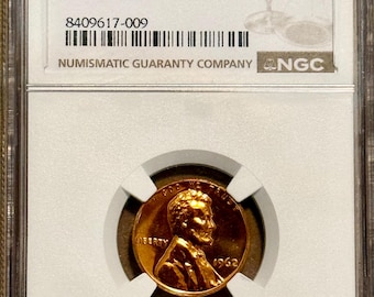 1962 Lincoln Memorial BE Penny Cent, erreur d'atelier DDO • Avers de coin doublé • Grade NGC PF66 RD (rouge)