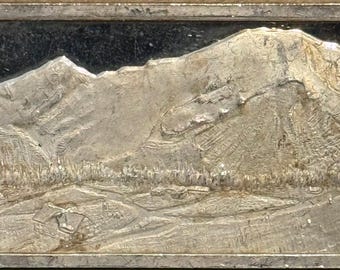1975 Hamilton Mint, America the Beautiful: Mount Rainier Vintage Silver Art Bar • 1 oz Pure Silver (.999 Fine) • Limited Mintage #8001