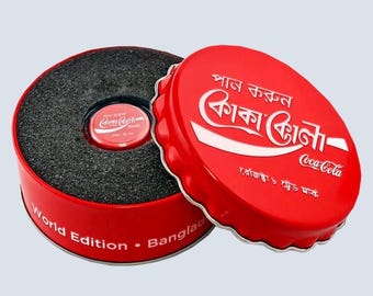 Coca-Cola BANGLADESH World Edition Silver Proof Bottle Cap Coin • 6 Grams Fine Silver (.999) • 2020 Fiji Silver Dollar • Mintage #0732/1000