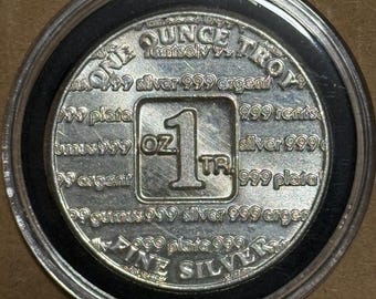1973 USVI Ingot Co Vintage Silver Round • 1 oz Pure Silver (.999 Fine) in Air-Tite Capsule