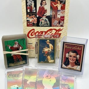 1994 Coca-Cola Trading Cards Series 3, COMPLETE SET: All Subsets, Sealed Booster Box + 1 Gram Pure Gold Norman Rockwell Chase Card