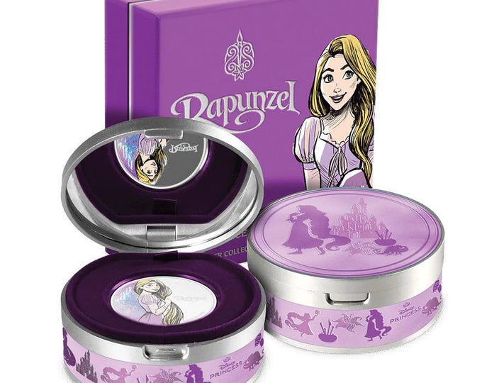 Disney Princess Rapunzel in Tin Display Box • 1 oz Fine Silver Coin • 2024 Niue 2 Dollars • New Zealand Mint • Limited Mintage 760/2000