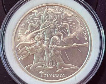 2020 Silver Shield Trivium Girls • 1 oz Pure Silver Round (.999 Fine) • Brilliant Uncirculated (BU) in Capsule • Limited Mintage of 1200