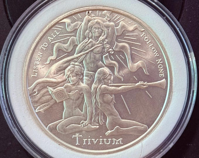 2020 Silver Shield Trivium Girls • 1 oz Pure Silver Round (.999 Fine) • Brilliant Uncirculated (BU) in Capsule • Limited Mintage of 1200