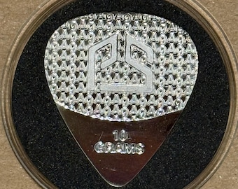 10 Grams Pure Silver Guitar Pick (.999 Fine) • Pan Silver Company