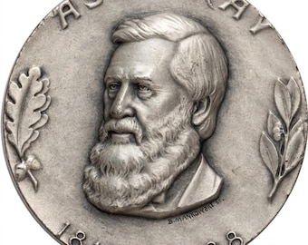 1972 Medallic Art Vintage Ada Gray Pure Silver Medal • 2.2oz Fine Silver (.999) • Limited Mintage #141
