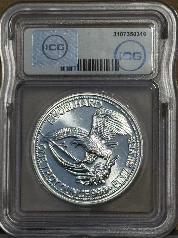 1986 Engelhard American Prospector, Eagle Reverse • 1 Oz Pure