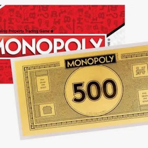 Replica Monopoly Money • 5 Grams Fine Gold (99.9% Pure) • 500 Dollar Bill Currency Foil Note • 2024 Samoa, MKS PAMP • Limited Mintage of 500