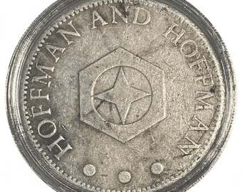 TIER 1 RARITY <500 Made • 1981 Hoffman & Hoffman Star Logo, 3 Dots • 1 oz Pure Silver Round (.999 Fine)