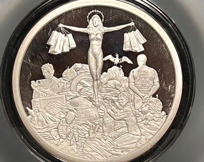 2020 Silver Shield Consumeranity • 2 oz Pure Silver Round Proof (.999 Fine) • In Capsule, Display Box & COA • GSM Limited Mintage #537/888