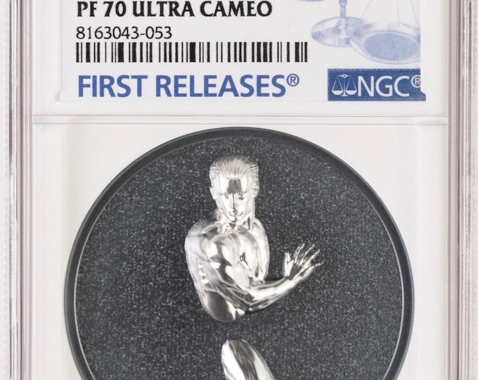 2024 Palau Out of the Dark High Relief Proof Coin • 3 oz Pure Silver (.9999 Fine) • First Releases Label • Graded NGC PF70 Ultra Cameo