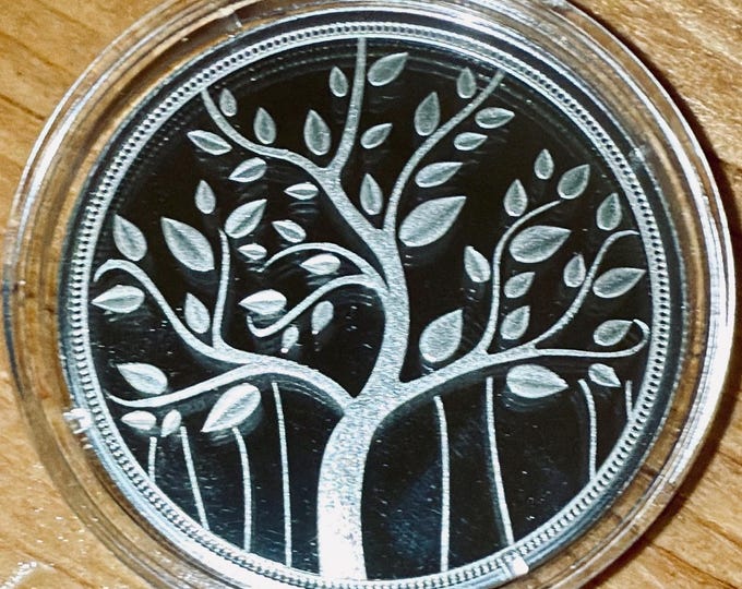 PAMP MMTC Banyon Tree of Life • 20 Grams Pure Silver Round (.9999 Fine) • Kalapatru Indian National Tree • Fractional Silver Coin in Capsule