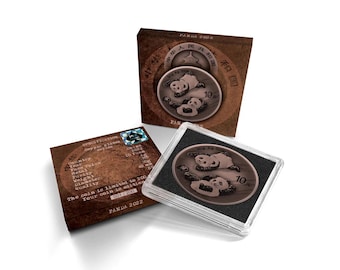 2022 China Panda • 30g Pure Silver (.999 Fine) • Antique Copper Plated Series • Limited Mintage #95/200