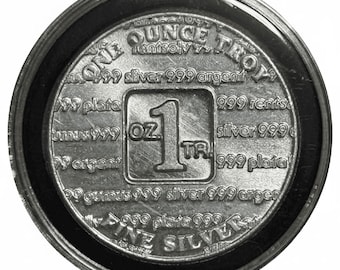 1973 USVI Ingot Co Vintage Silver Round • 1 oz Pure Silver (.999 Fine) in Air-Tite Capsule