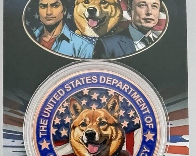 DOGE Coin: Department of Government Efficiency • Elon Musk • 33 Grams (> 1 oz) Pure Copper Round in Capsule (.999 Fine) • Limited Mintage