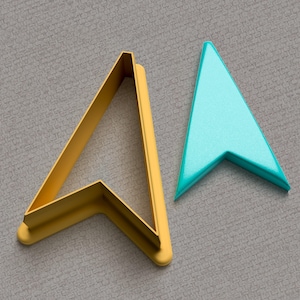 Cortadores de arcilla polimérica triangulares de lanza: 10 tamaños, borde afilado