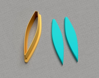 Leaf Polymer Clay Cutters: Jewelry Making, 6 Sizes