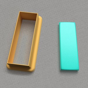 Cortadores de arcilla polimérica con bordes afilados y forma rectangular larga