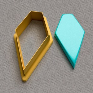 Cortadores de arcilla polimérica con forma de lanza para joyería hecha a mano • 10 tamaños diferentes • Borde de corte afilado