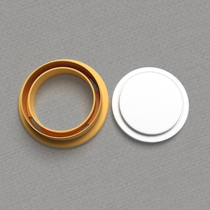 Embossed Round Frame Clay Cutters: 8 Sizes, Jewelry & Fondant