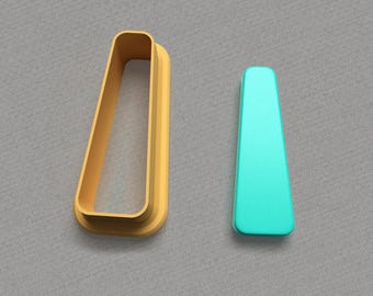 Cortador de arcilla trapezoidal largo: Fabricación de joyas con arcilla polimérica y metálica