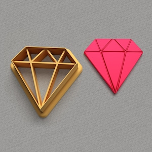 Diamantvormen polymeerklei: sieraden maken, reliëfstempel (6 maten)