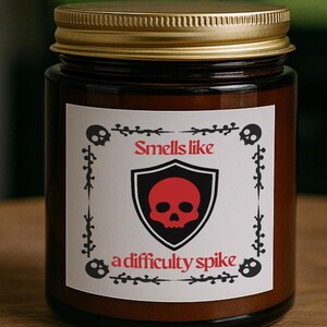 Nerd Candle Gift For Him Video Game Inspired Design DnD Gift For Her Cozy Gamer Accessories Funny Candle For Boyfriend Birthday Nerd Gift